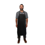 Black Vinyl Apron