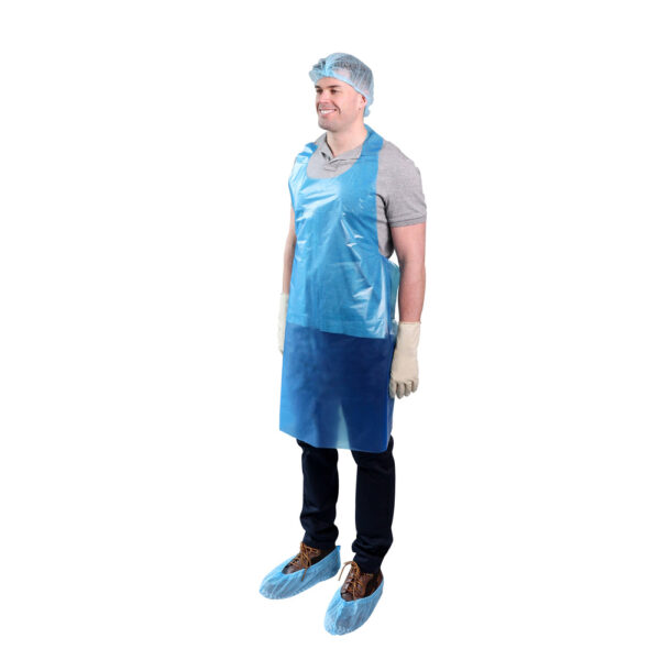 Blue Heavyweight Polyethylene Apron