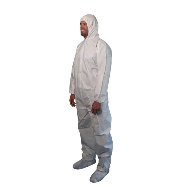 Microporous Coverall - Hood, Boots, Elastic Wrists