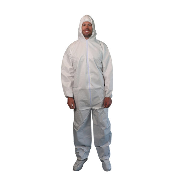 Microporous Coverall - Hood, Boots, Elastic Wrists